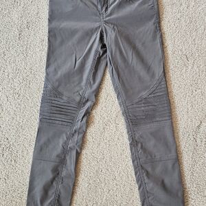 Gray Moto Style Pants